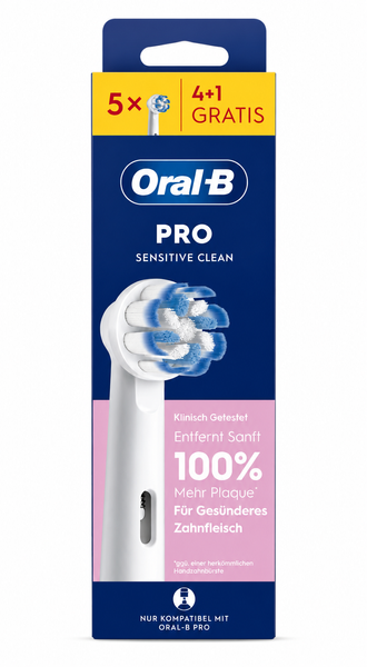 Змінні зубні насадки Oral-B Sensitive Clean EB60RX PRO 5 шт. зубні насадки орал бі для електричних щіток Ультрам'які N44-5 фото