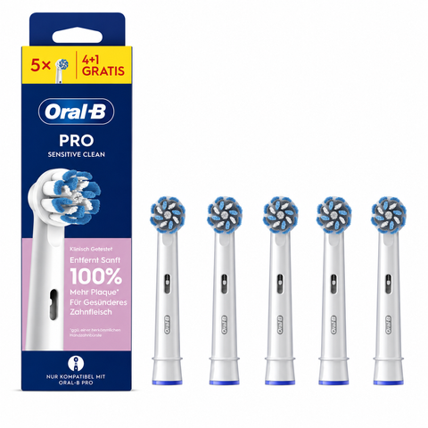 Змінні зубні насадки Oral-B Sensitive Clean EB60RX PRO 5 шт. зубні насадки орал бі для електричних щіток Ультрам'які N44-5 фото