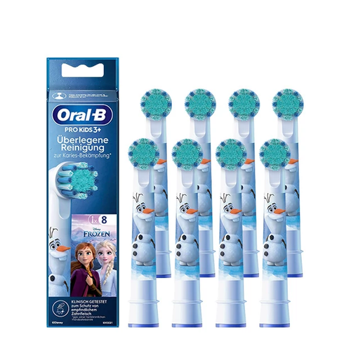 Дитячі змінні насадки для електричної зубної щітки 8шт. Oral-B EB10S Extra Soft Холодне серце Frozen N12-8 фото