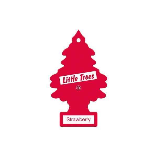 Ароматизатор в автомобіль Wunder Baum Little Trees Strawberry Полуниця Освіжувач повітря Ялинка Сухий Листочок 5г LT-7 фото