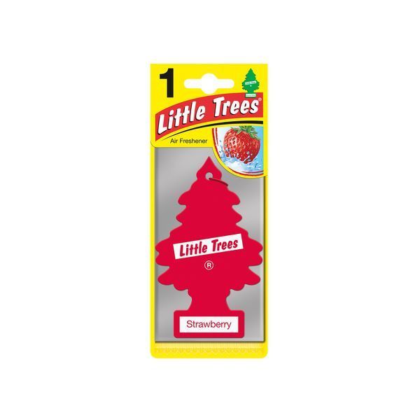 Ароматизатор в автомобіль Wunder Baum Little Trees Strawberry Полуниця Освіжувач повітря Ялинка Сухий Листочок 5г LT-7 фото