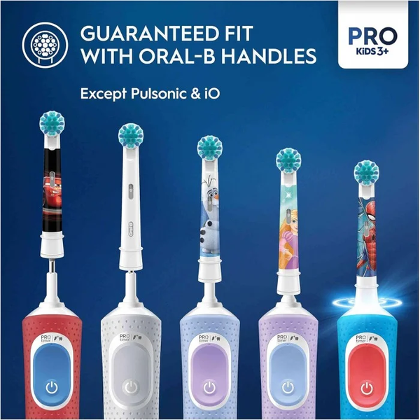 Дитячі змінні насадки для електричної зубної щітки 2шт. Oral-B EB10S Extra Soft Spider Man Чоловік павук N10-2 фото