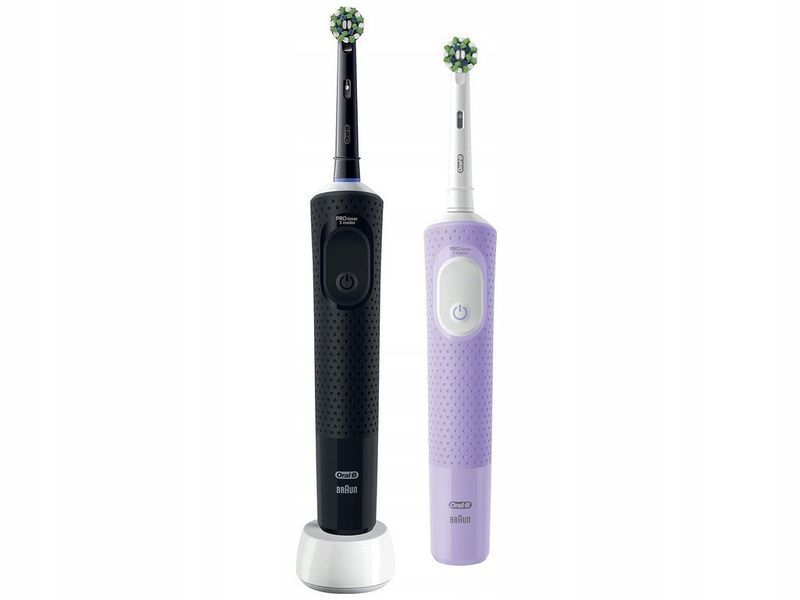 Набір електричних зубних щіток Braun Oral-B Vitality D103 Pro Family Pack Lavender + Black Protect x Clean BR-BLN11-2 фото