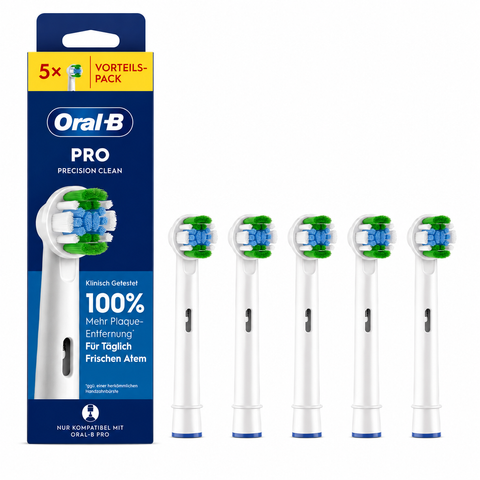 Змінні насадки для електричної зубної щітки Oral-B EB20RX Precision Clean 5 шт. Насадки Орал Бі Пресіжн Клін N66-5 фото