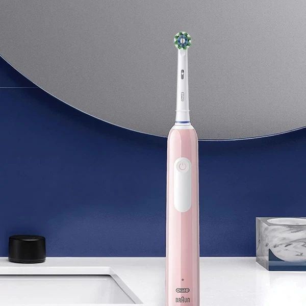 Електрична зубна щітка Oral-B D305.513.3 Pro Series 1 Pink Рожева (насадка Cross Action) BR-PNK-N11 фото