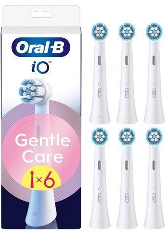 Змінні зубні насадки для електричної зубної щітки Oral-B iO Gentle Care White білі 6шт NiO2WH-6 фото