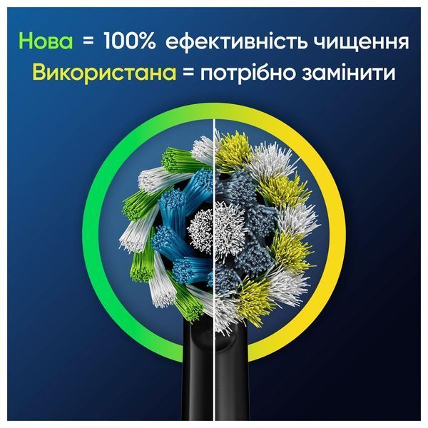 Змінні зубні насадки Oral-B Cross Action Black EB50BRB чорна 8шт. зубні насадки для електричних щіток N01-8B фото