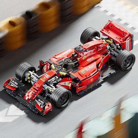 Конструктор F1 Technic Ferrari Феррари 1:10 красная 1163 деталей, спортивная машинка феррари ф1 конструктор, болид ф1 F1-FER1 фото