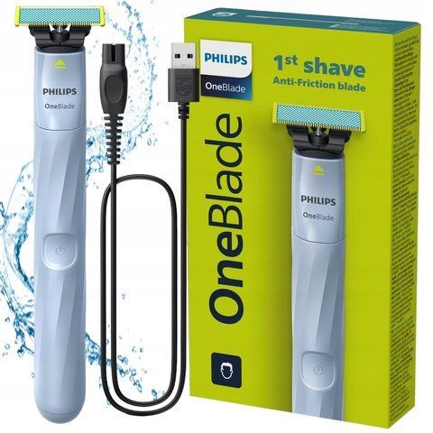 Тример philips oneblade QP1324/20 Триммер 2024 з антифрикційним покриттям для чутливої шкіри Гоління без подразнення 1BL-QP2721-FRC фото